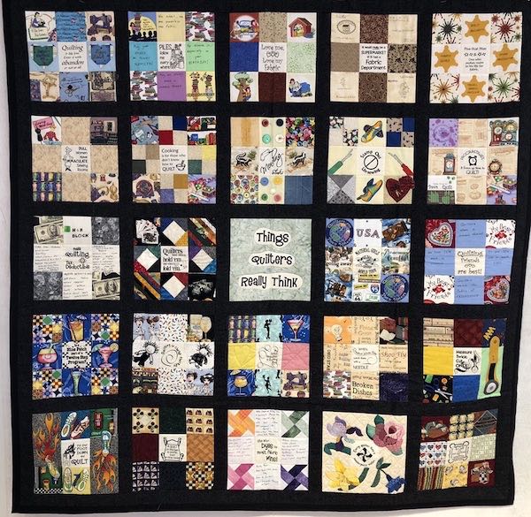 Quilt on Display, Things Quilters Really Think by Anne Baker