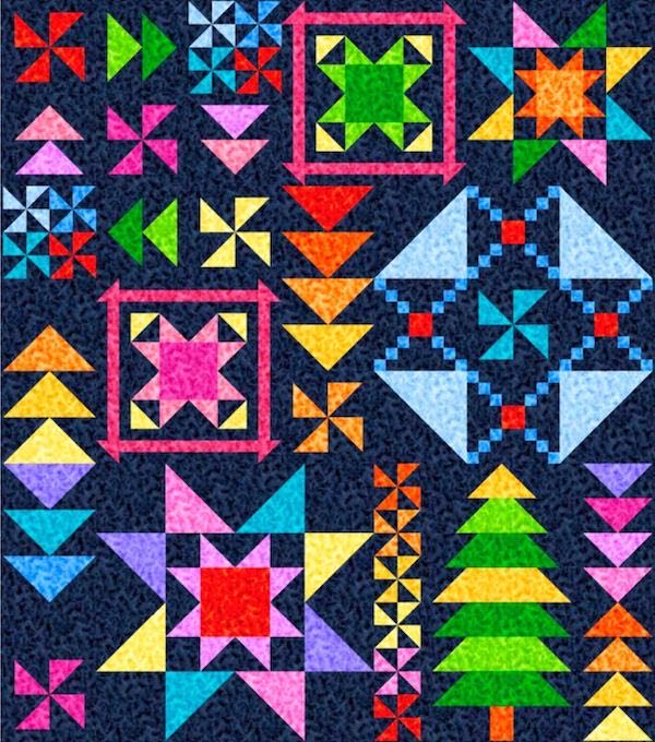 Color Dance Pattern for Block of the Month Class