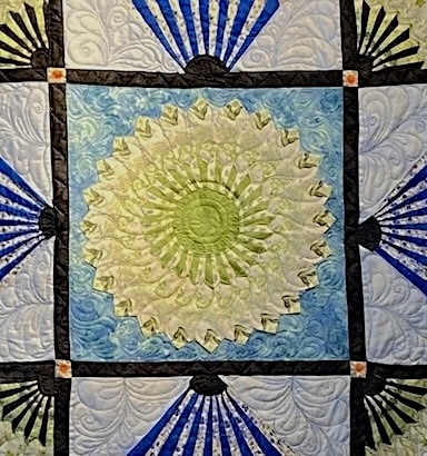 Closeup - A FANtastic Day In Maine by Dark Star Fabrics