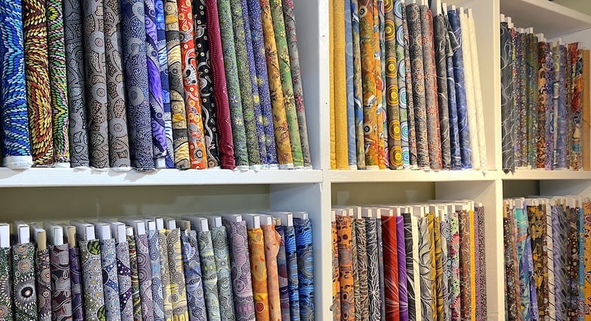 Buy Authentic Aboriginal Fabric at Dark Star Fabrics
